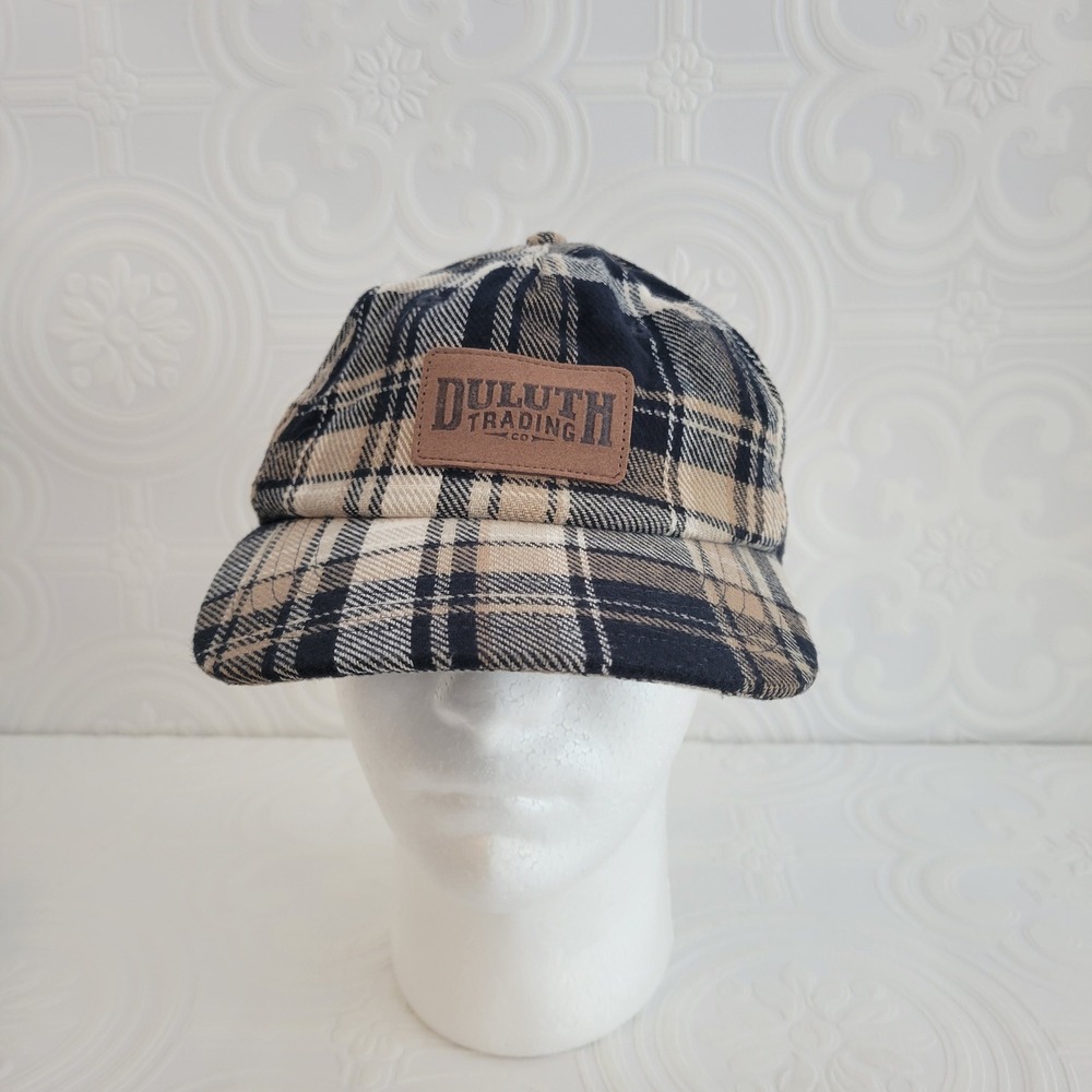 Duluth Trading Co Burly Flannel Ball‎ Cap Mens Medium Large M/L Plaid Adjustable